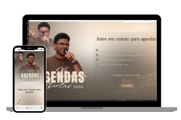 Página de Contato – Cantor